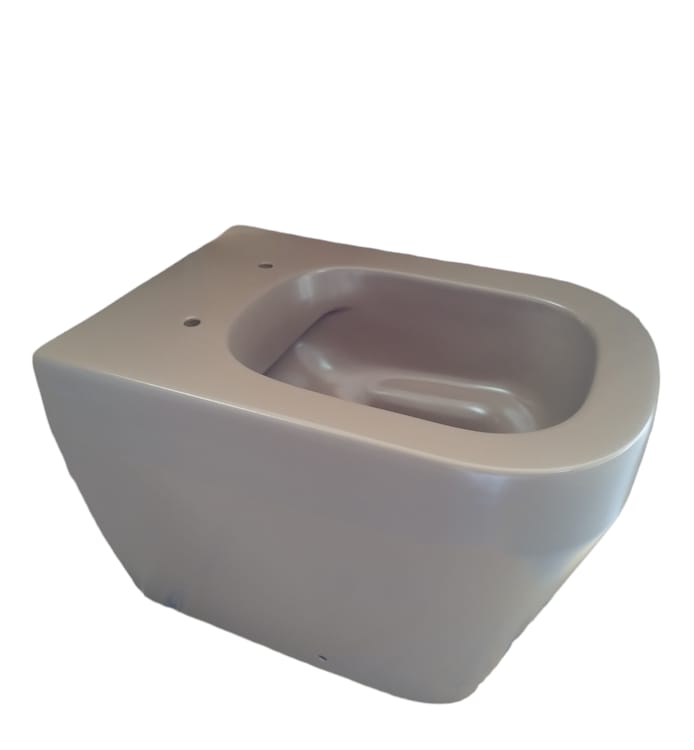 Vaso WC filomuro OLYMPIA CERAMICA tutto evo marrone, sedile escluso P 53 x L 36 x H 42.5 cm