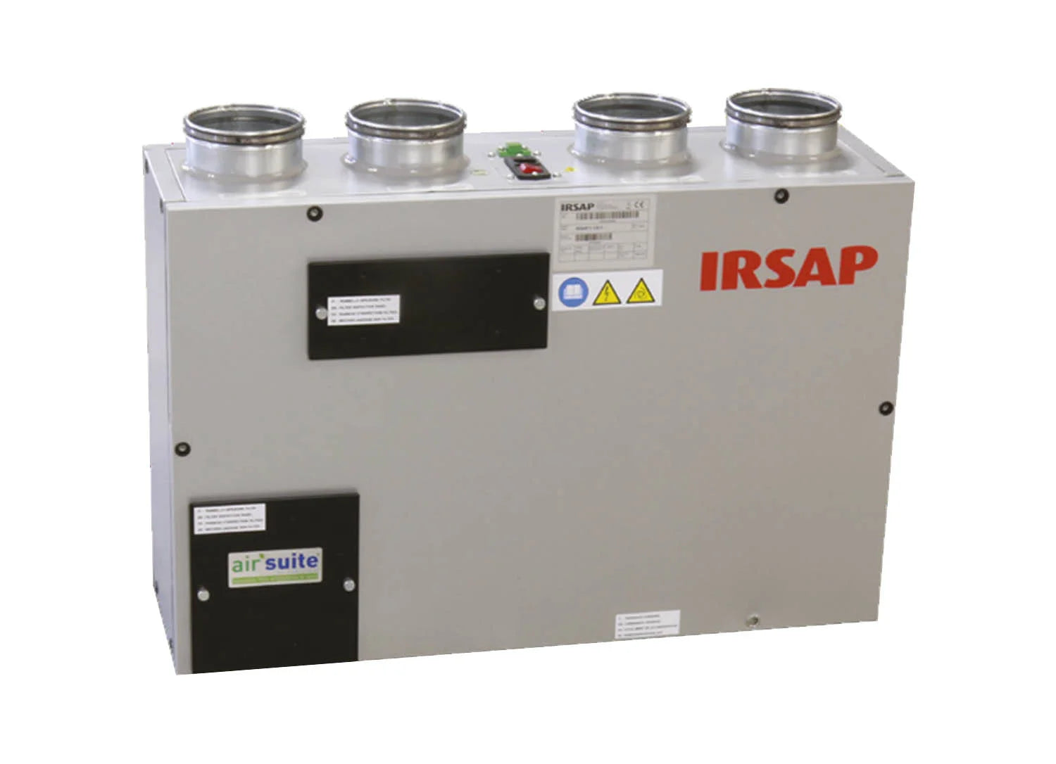 Irsap IRSAIR V 150 controllo S unità di ventilazione a doppio flusso con recupero di calore con controllo remoto, posizionamento verticale URED015VRS000